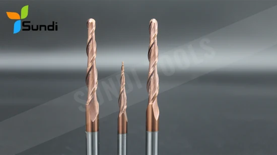 Customizable Wear-Resistant CNC Machine Solid Carbide Ball Nose Router Bit for Wood Milling Cutter